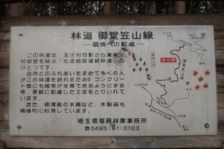 林道「御堂笠山線」の図